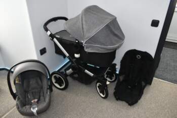 (Lietoti) Bugaboo Buffalo Chrome Black frame