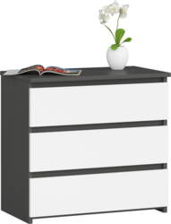Kumode CL3, pelēka/balta