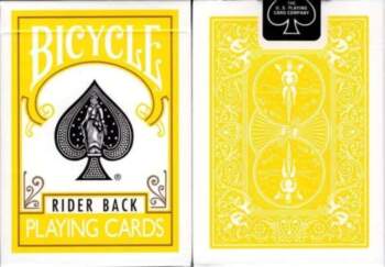 BICYCLE YELLOW BACK