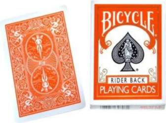 BICYCLE ORANGE BACK