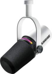 SHURE  MV7+-W - lectern/vocal microphone with