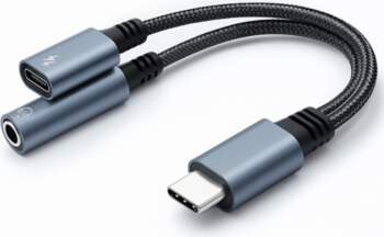 Qoltec Adapter 2w1 USB C USB