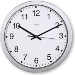 Hama  mallorca wall clock silver |