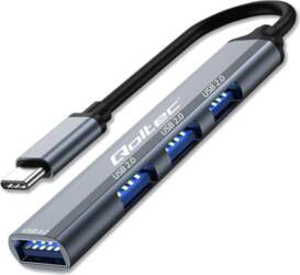Qoltec  HUB adapter USB c 3