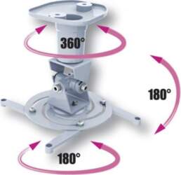 Techly  Universal projector ceiling mount 22cm