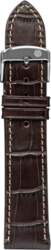 Zeppelin leather strap brown, 20 mm