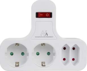 Maclean  Power socket x4 with switch