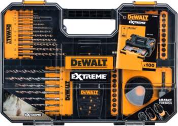 DeWalt Accessory set 100pcs bits, drills