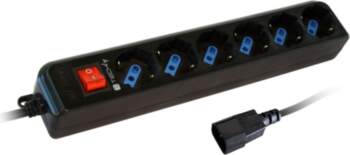 Techly UPS power strip with 6