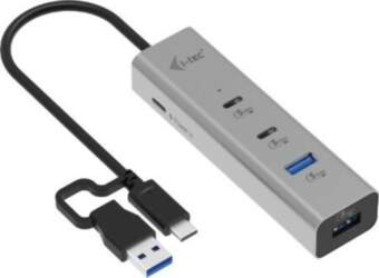 I-tec  Universal Charging Metal HUB 2xUSB-C/2xUSB-A