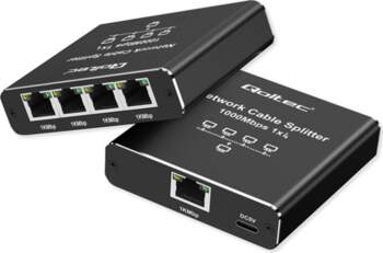 Qoltec Splitter Ethernet mini SWITCH 1x4