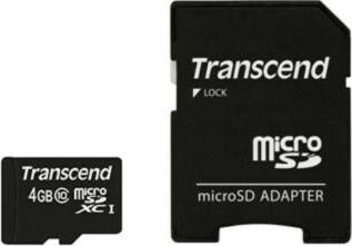 Transcend microSDXC/SDHC Class 10 4GB with