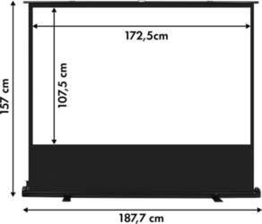 Maclean MC-212 Portable Projection Screen, Compact