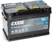 Akumulators Exide EA722 72Ah, 720A, (-