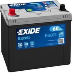 Akumulators Exide EB605 60Ah, 390A, (+