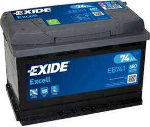 Akumulators Exide EB741 74Ah, 680A, (+