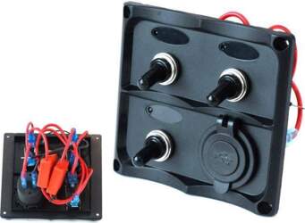TURBOWORKS 12V SPST Switch Panel with