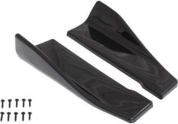 Universal 35cm Black Side Skirt Splitters