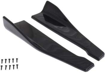 Universal 48cm Black Side Skirt Splitters