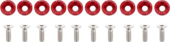 Universal JDM Red Decorative Screws M6x1