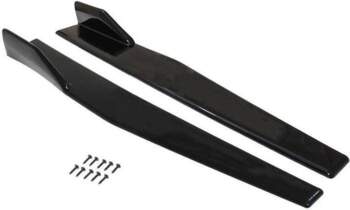 75cm Universal Black Side Skirt Splitters