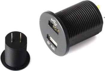 TURBOWORKS 12-24V Dual USB Socket with