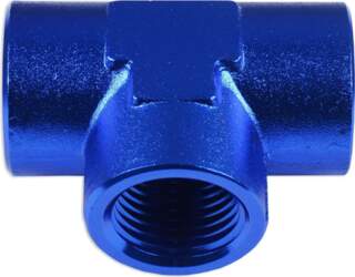 Universal 1/8 NPT Black Tee Fitting