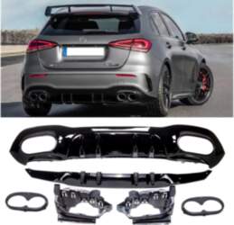 Universal Gloss Black Rear Spoiler Diffuser