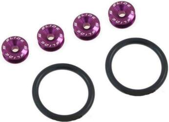 Quick Release Purple Bumper Trunk Fasteners