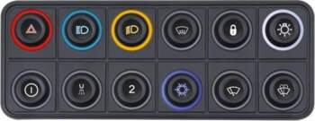 Ecumaster 12-Position RGB CAN Bus Keyboard