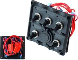 TURBOWORKS 12V SPST Switch Panel with