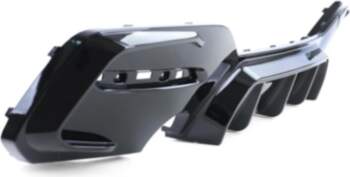 Universal Gloss Black Rear Diffuser for