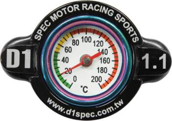 D1Spec 28mm Radiator Cap with Thermometer