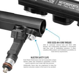 Nuke Performance Fuel Rail without Brackets