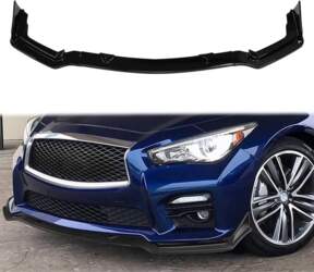Universal Gloss Black Front Bumper Diffuser
