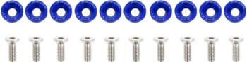 Universal JDM Blue Decorative Screws M6x1