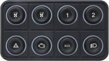 Ecumaster 8-Position RGB CAN Bus Keyboard