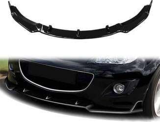 Universal Gloss Black Front Splitter for