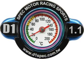 D1Spec 15mm Radiator Cap with Thermometer
