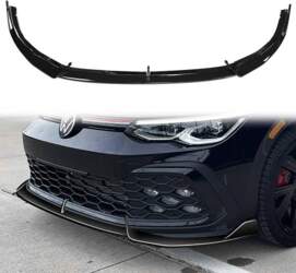 Universal Gloss Black Front Bumper Diffuser