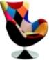 HALMAR Atpūtas krēsls BUTTERFLY patchwork