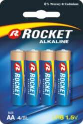 Rocket Alkaline AA elements, 4 gab
