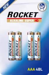 Rocket Alkaline HD AAA elementas, 4