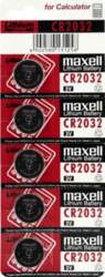 CR 2032 Maxell elements, 5 gab
