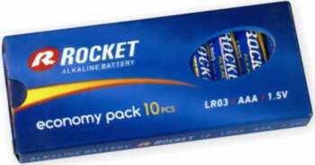 Rocket Alkaline AAA LR03 elementas, 10