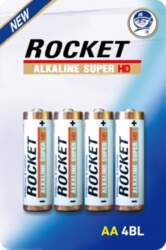 Rocket Alkaline HD AA elementas, 4