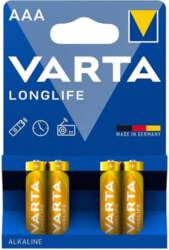 AAA baterijas elements Varta Longlife, 4