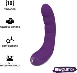 REWOLUTION - REWOCURVY UZLĀDĒJAMS ELASTĪGS VIBRATORS
