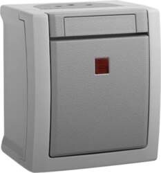 Viko by Panasonic Pacific Grey Illuminated