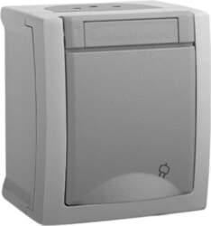 Viko by Panasonic Pacific Grey Earthed